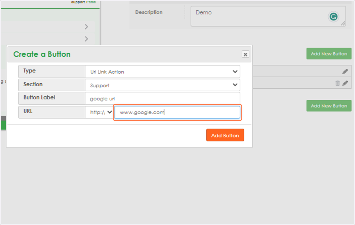 fill the fields, and click on add button