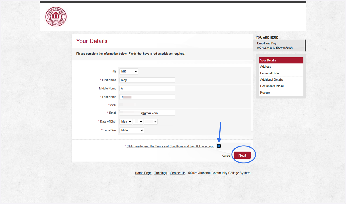Your details