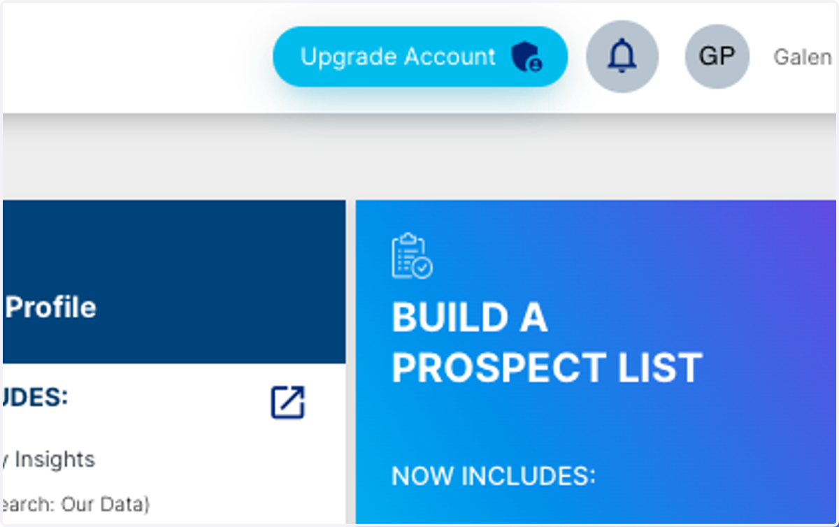 Click on Upgrade Account…