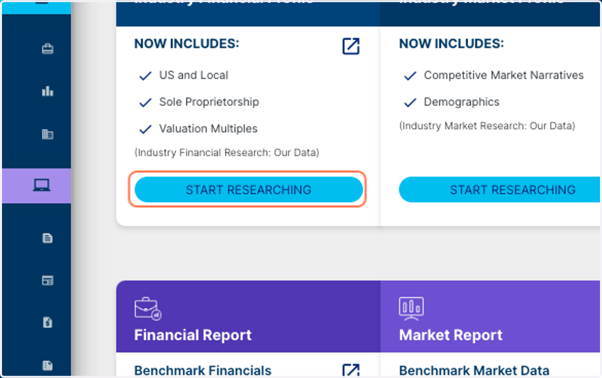 Click on START RESEARCHING