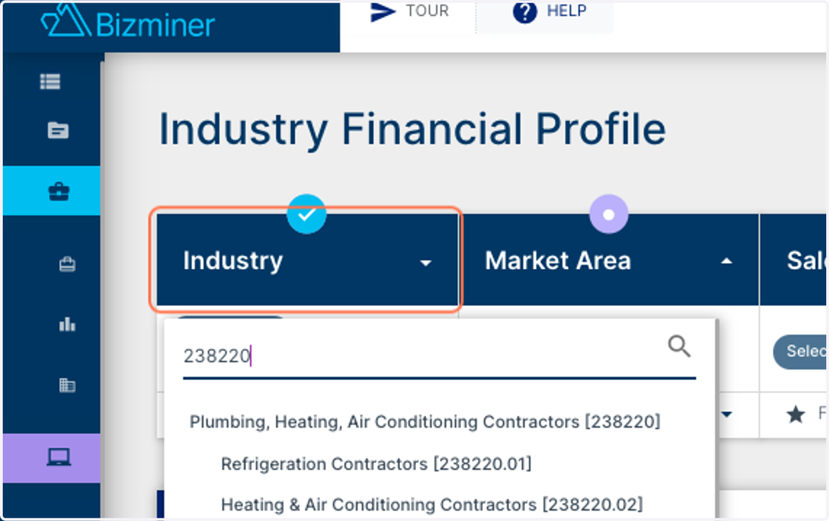 Click on Industry