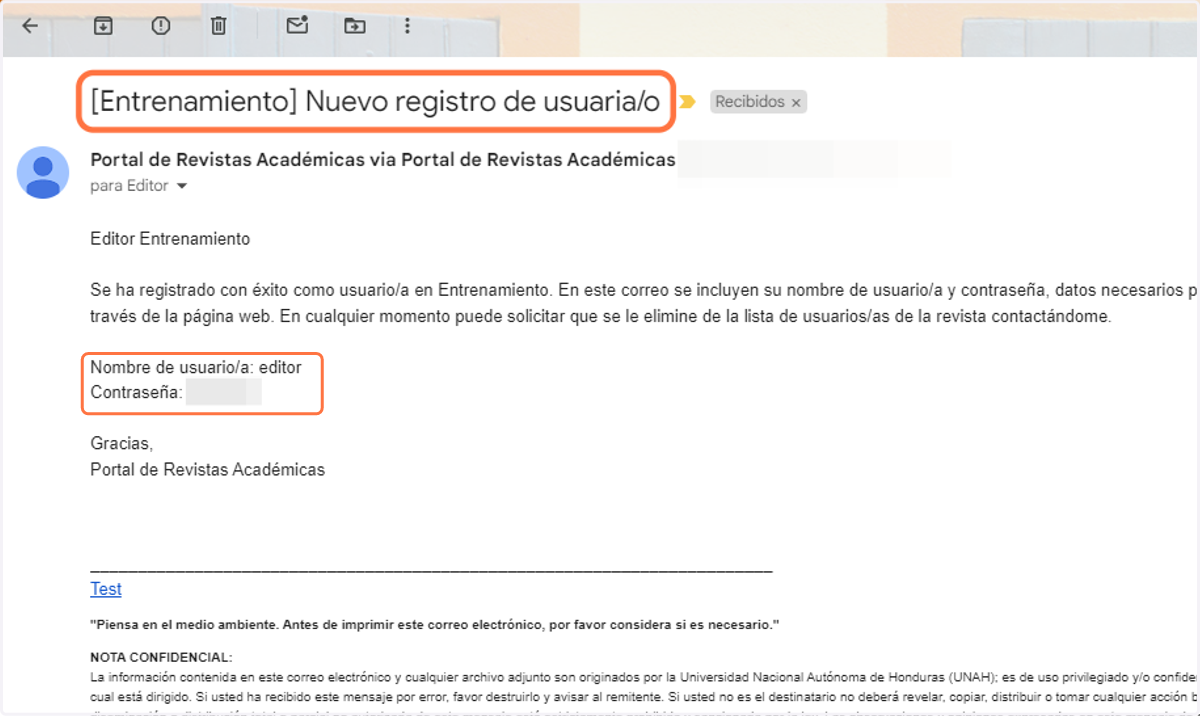 Revisa tu bandeja de entrada