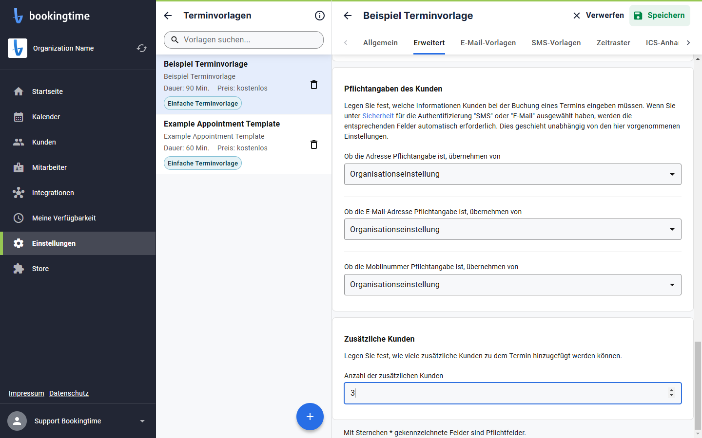 Klicken Sie auf "Speichern"