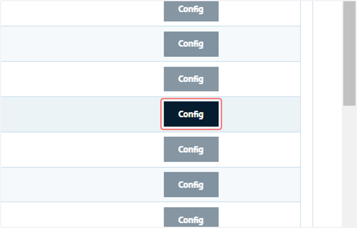 Locate the Form Builder script on this product and click Config