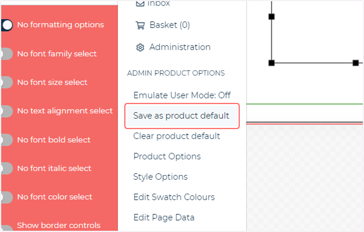 Remember to save your product!