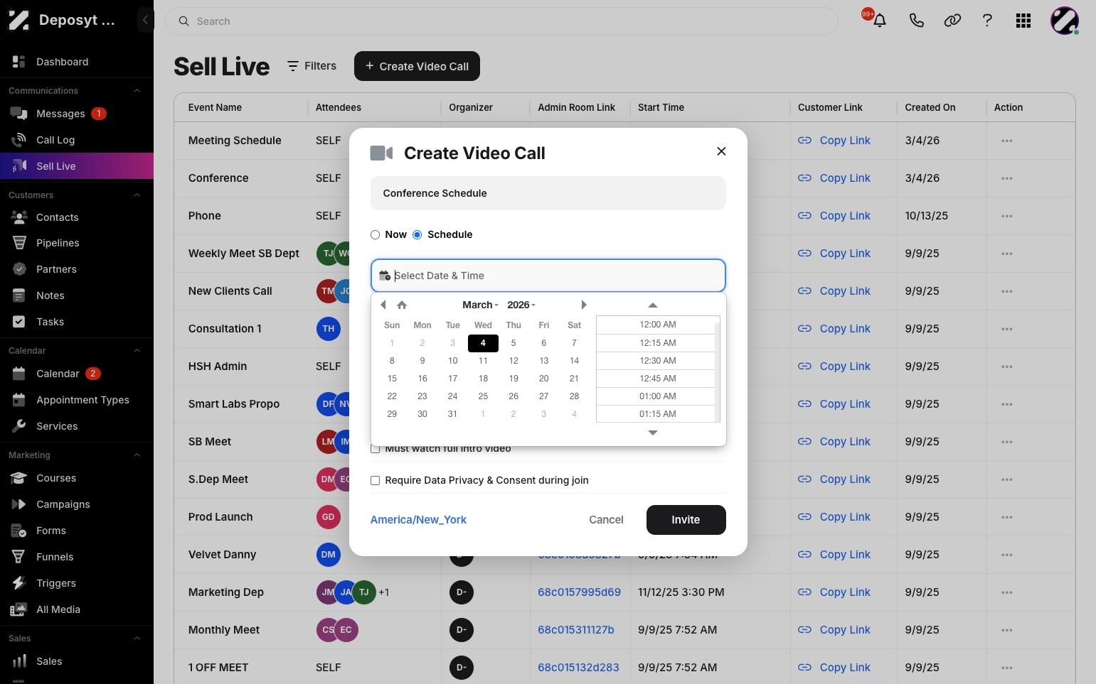 Step 5: Select the date to schedule,