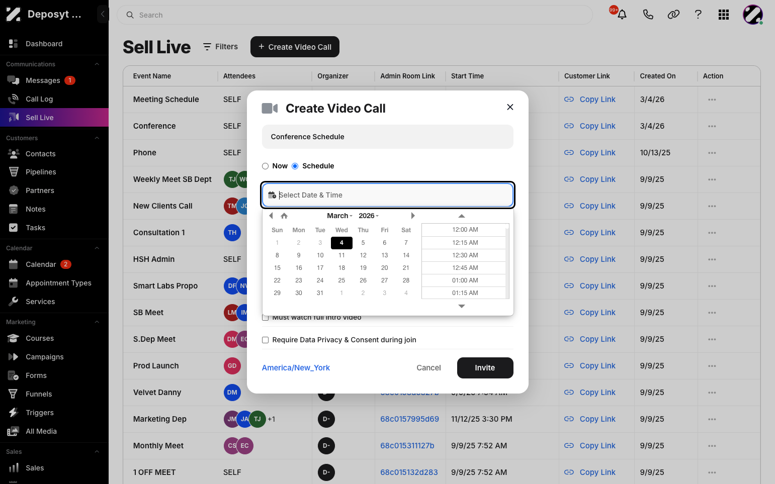 Step 5: Select the date to schedule,