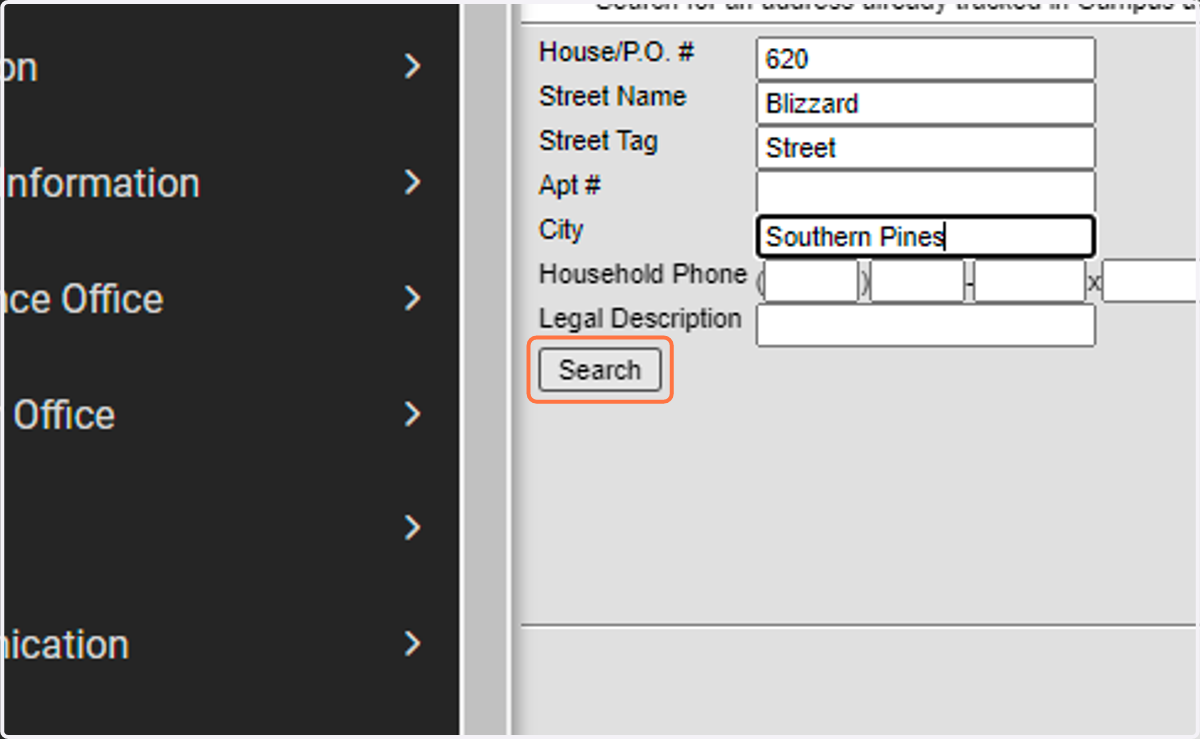Click on Search