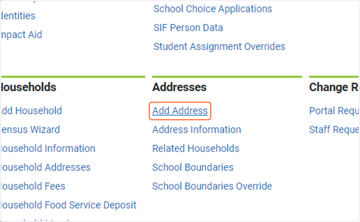 Click on Add Address