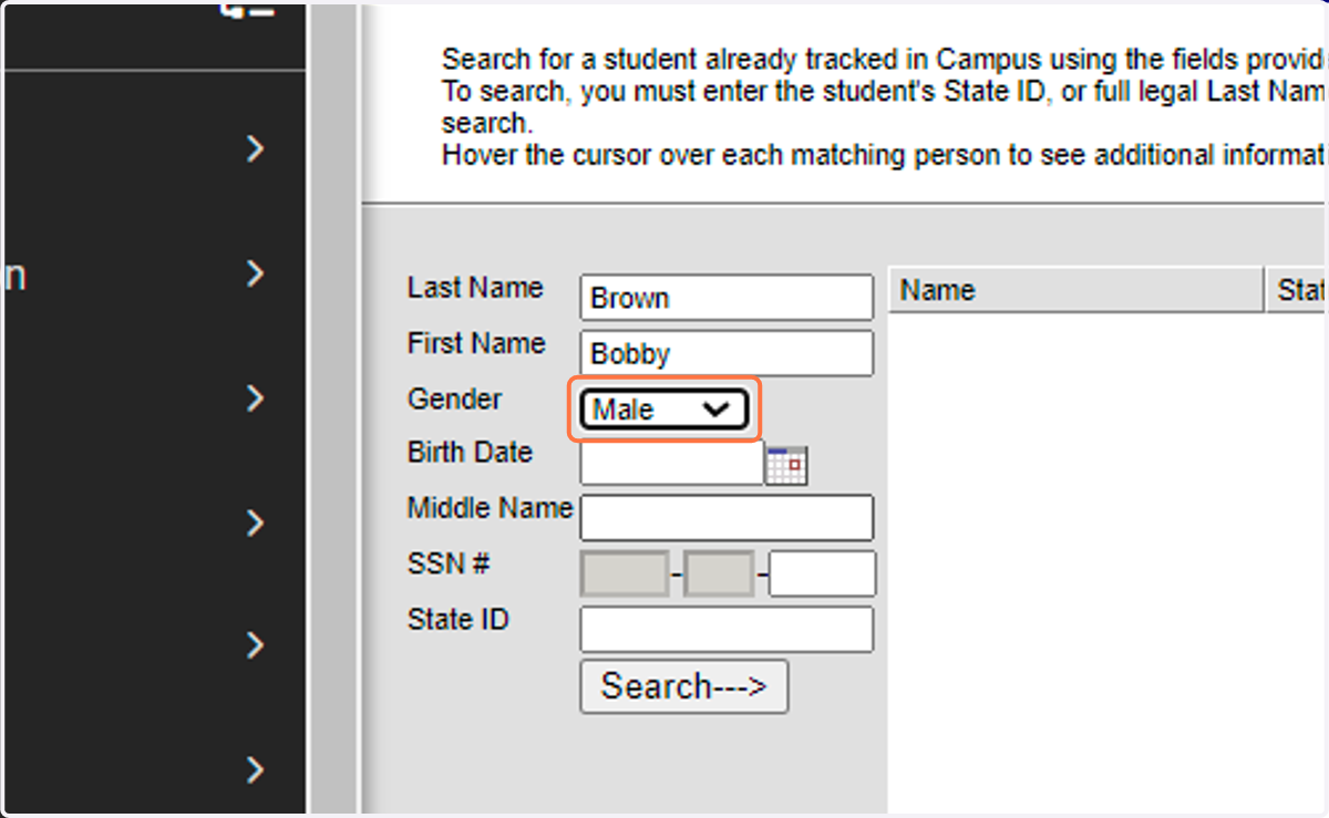 Select Gender