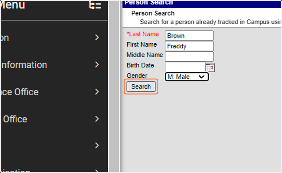 Click on Search