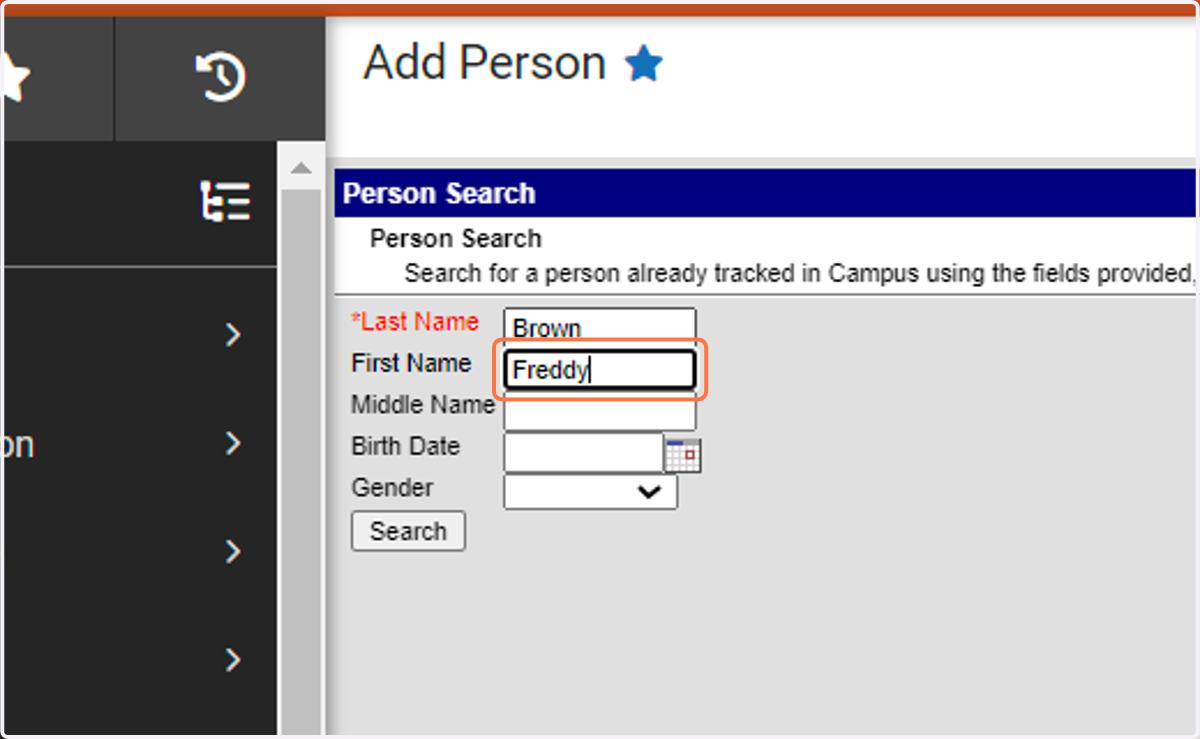 Enter First Name