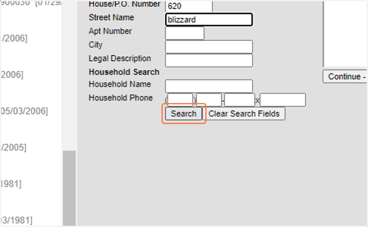 Click on Search