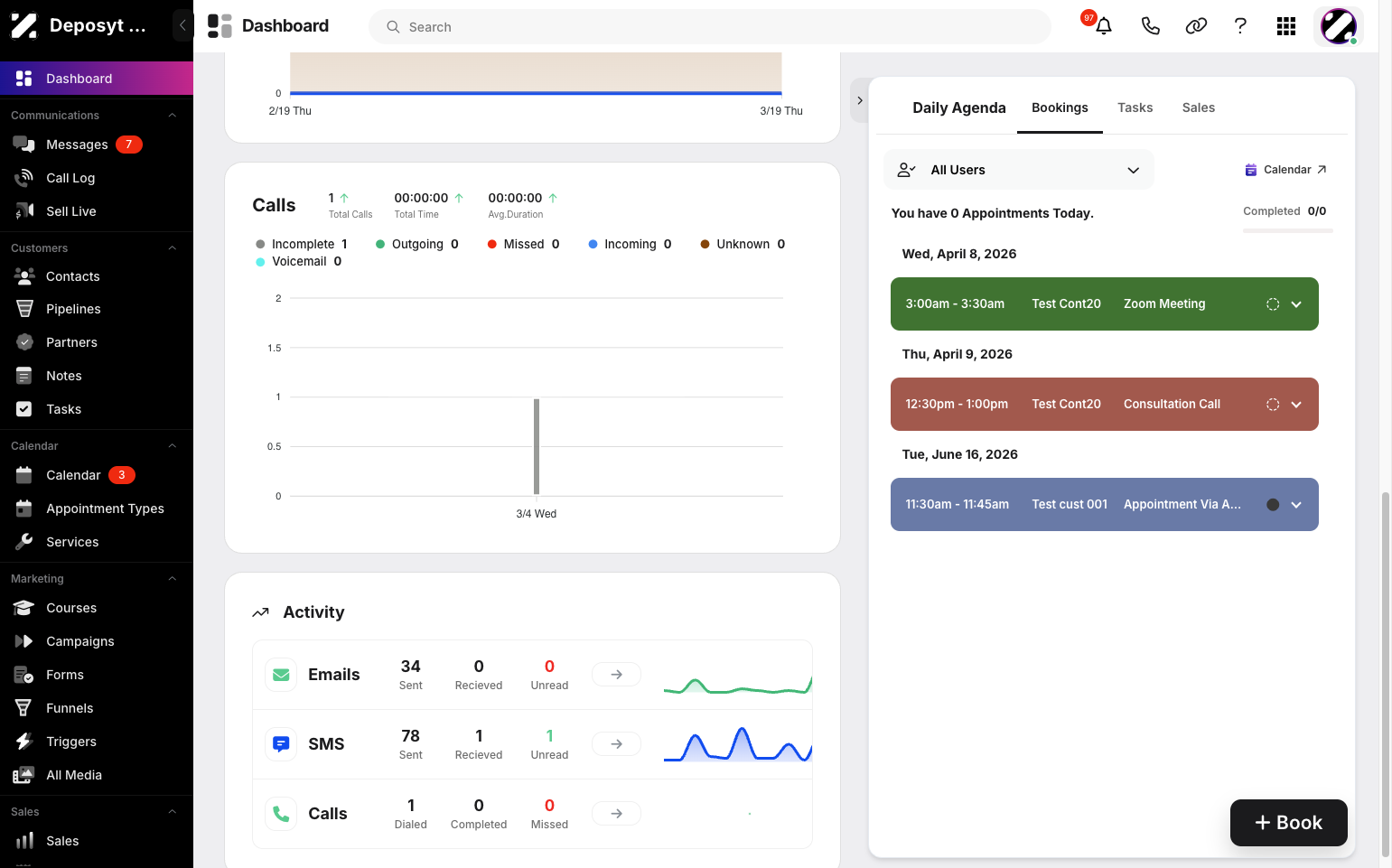 Step 1: On your dashboard, click the user dropdown menu in the top-right corner.