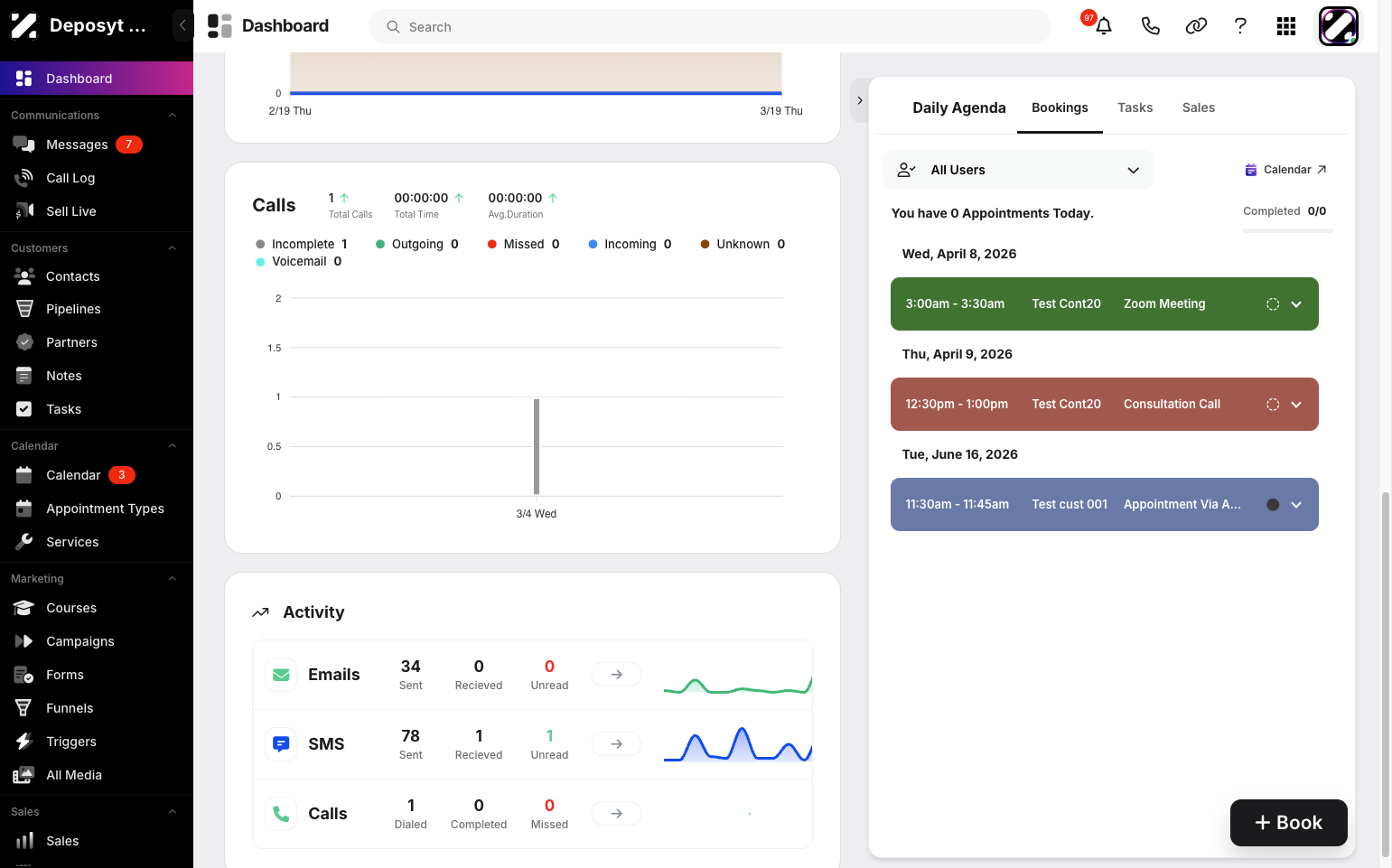 Step 1: On your dashboard, click the user dropdown menu in the top-right corner.