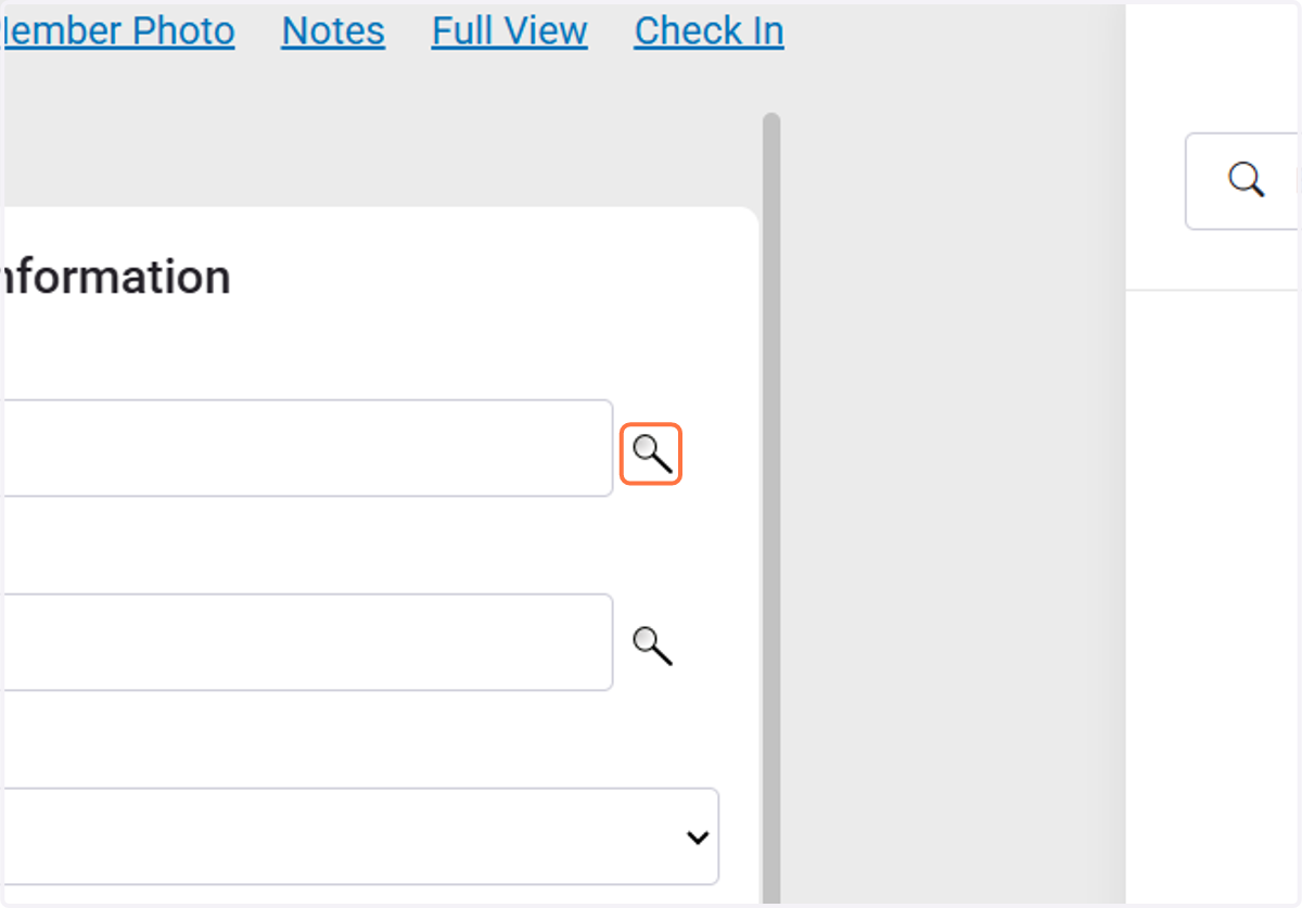 Click on search