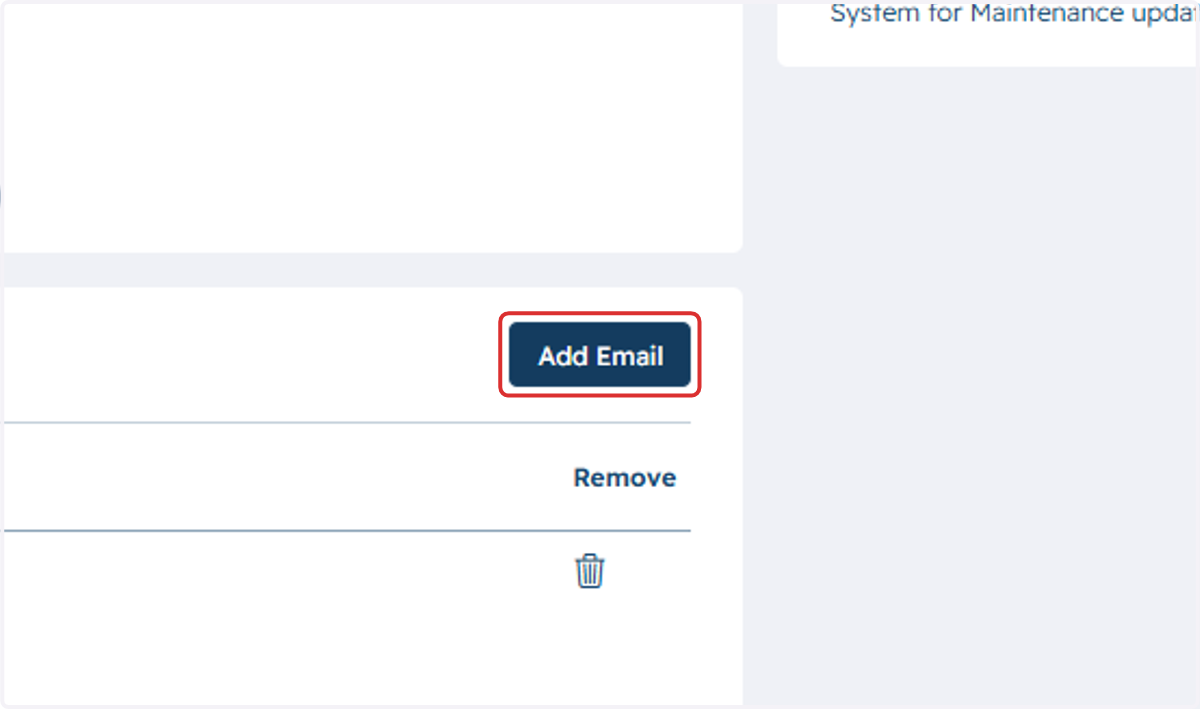 Click on Add Email