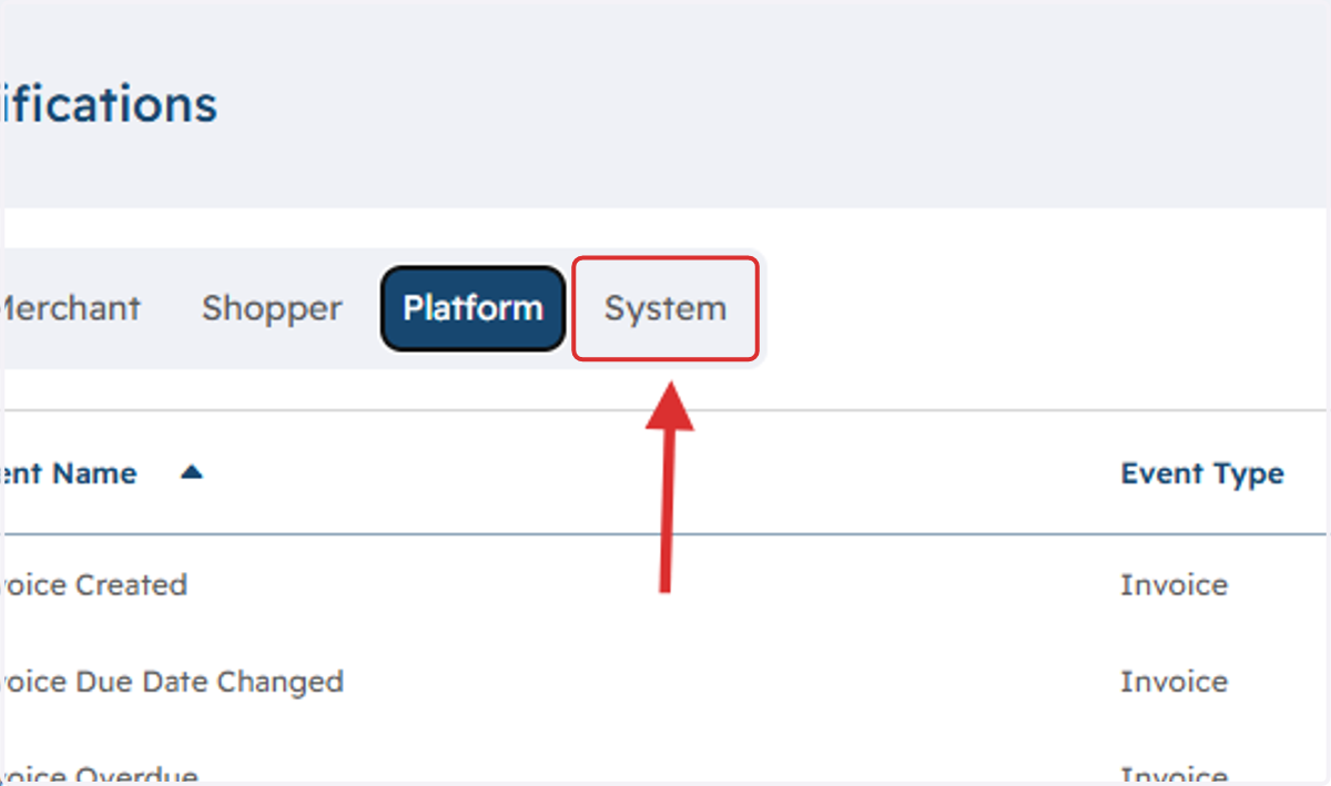 Click on System