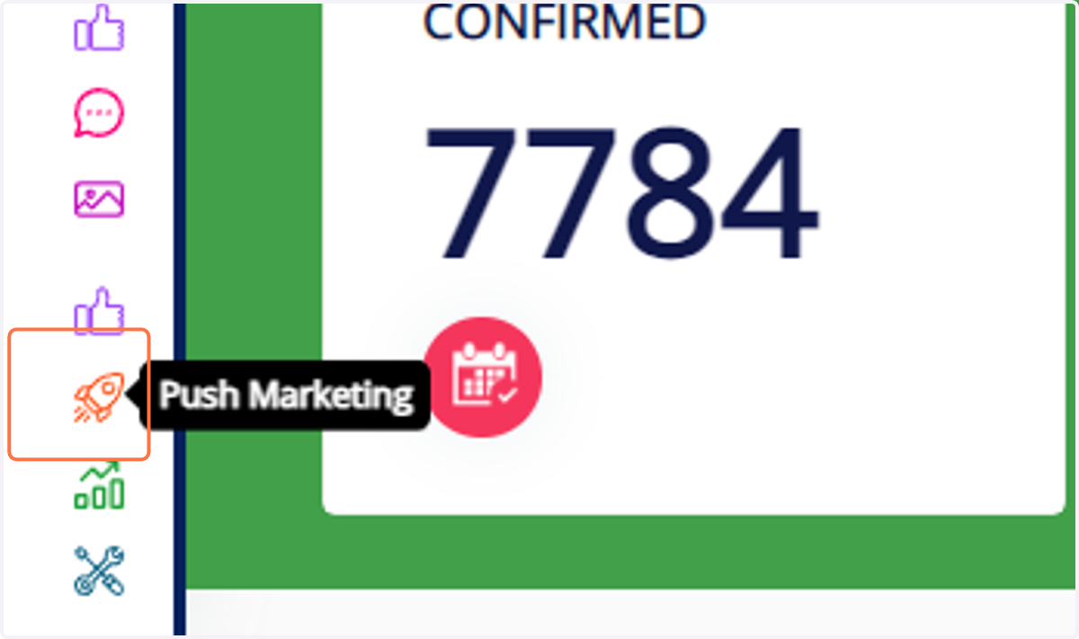 Navigate to "Push Marketing"