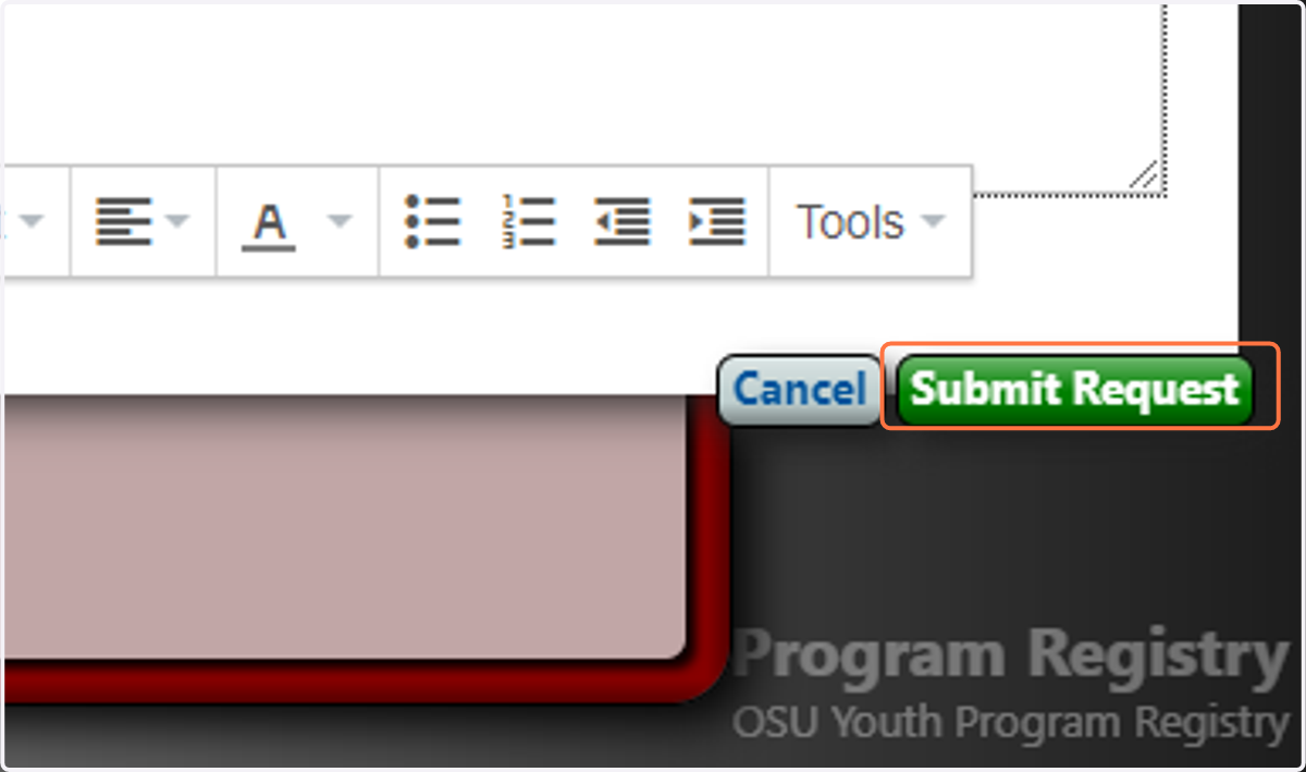 Click on Submit Request