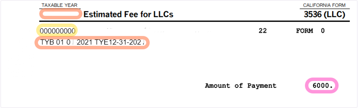 Look at your Tax Return Letter and Find your 3536 Voucher in your Tax Return