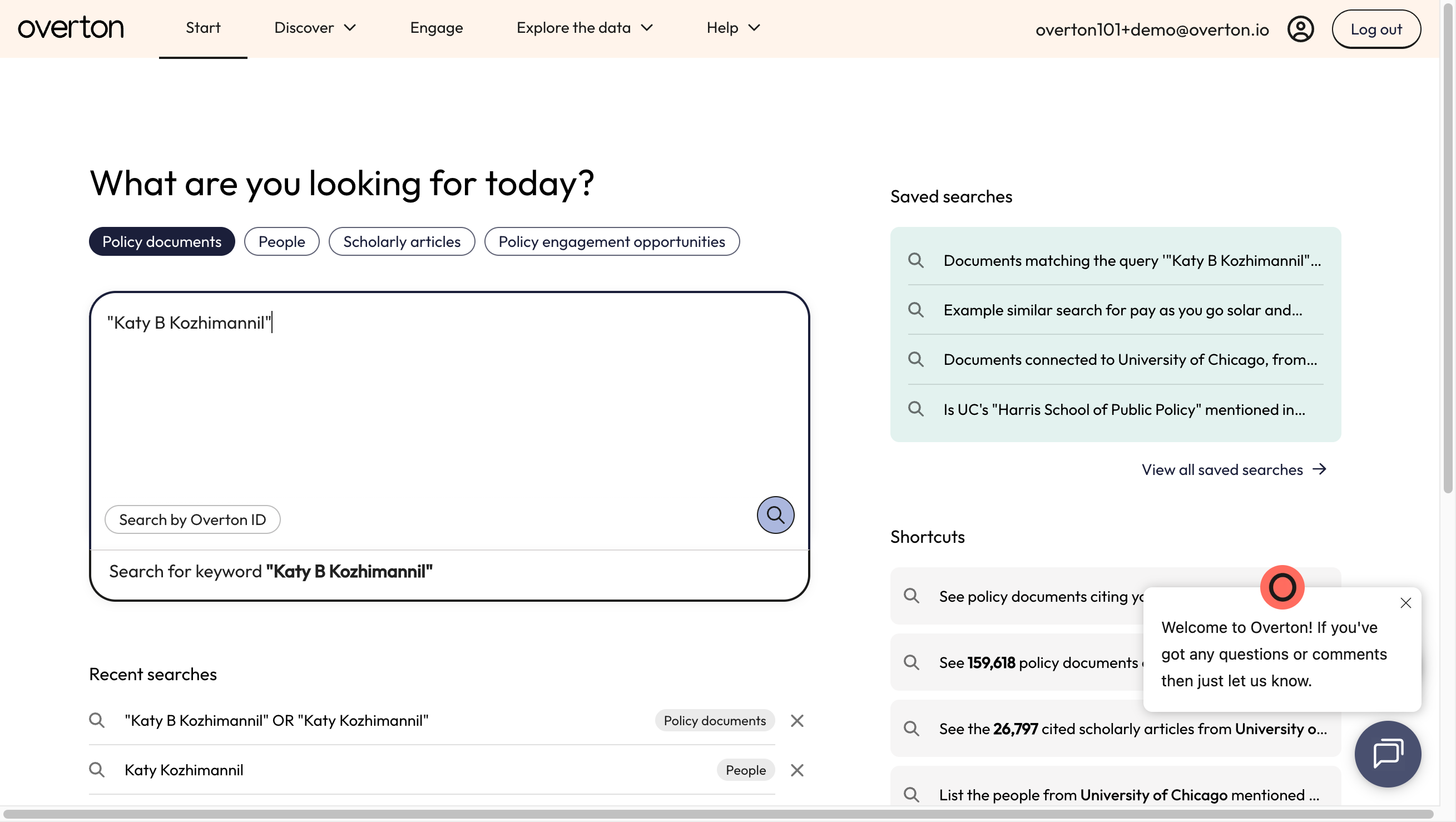 Type your name in quotation marks into the search box