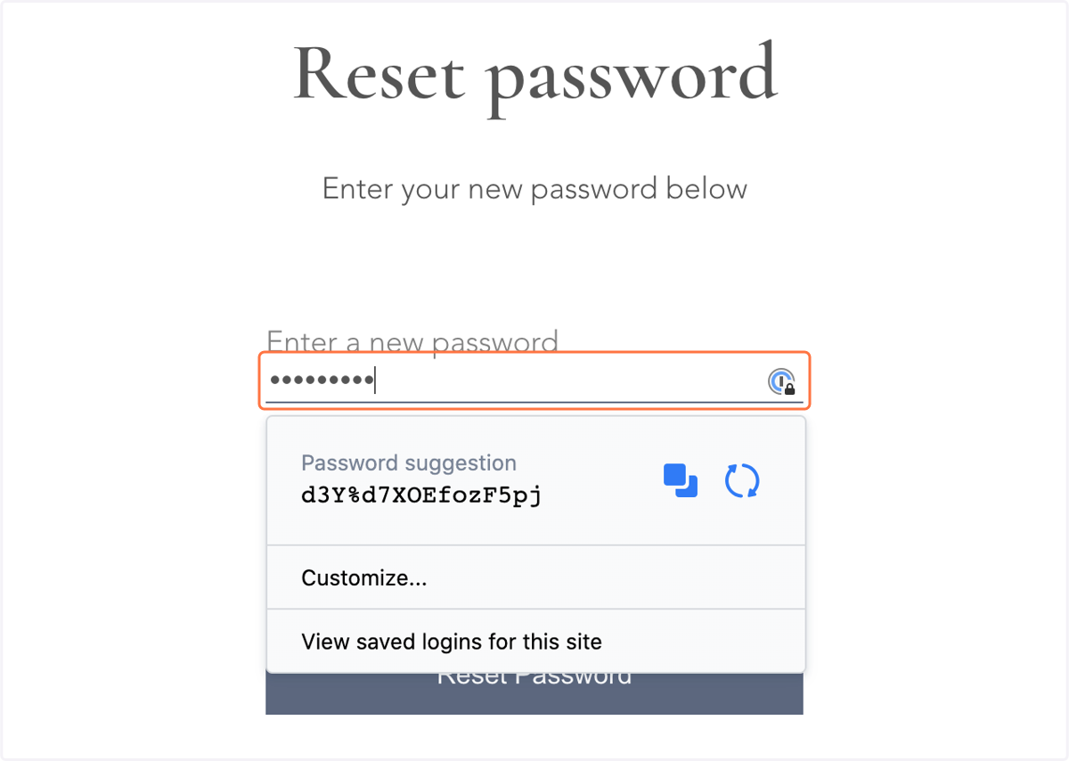 Type password