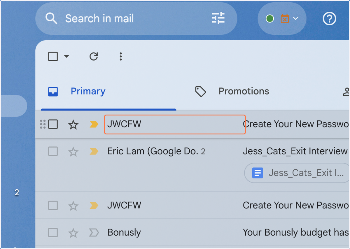 Click on JWCFW