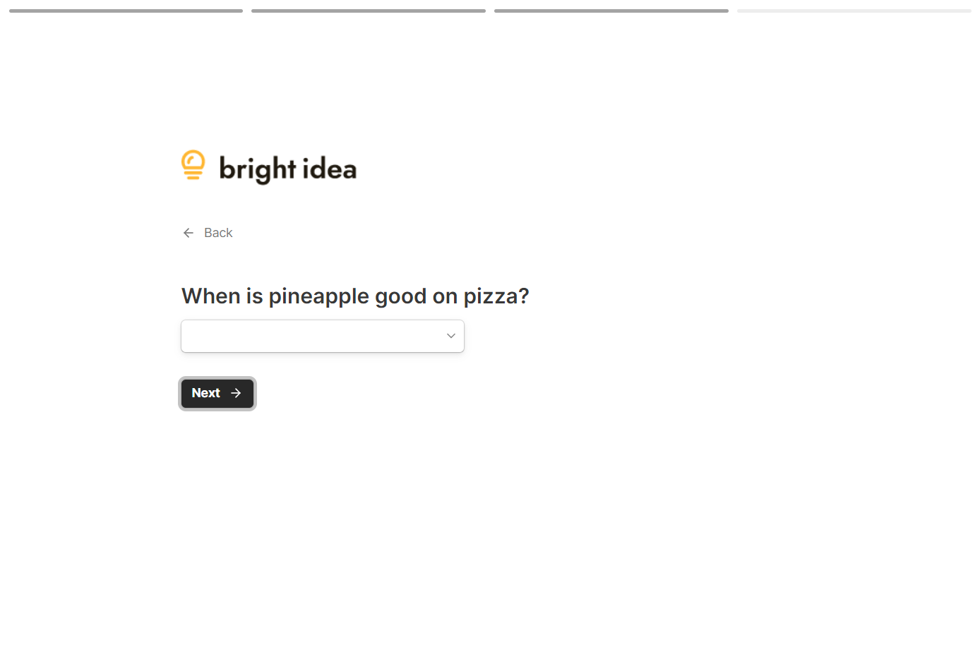 Click on Dropdown