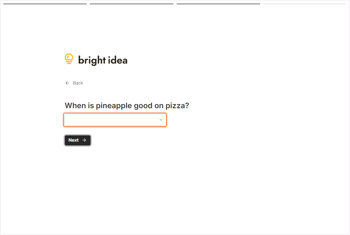 Click on Dropdown