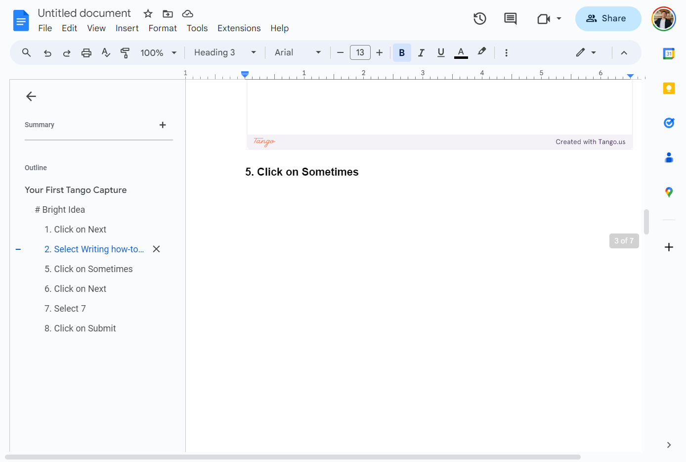 Click on 2. Select Writing how-to guides level 3