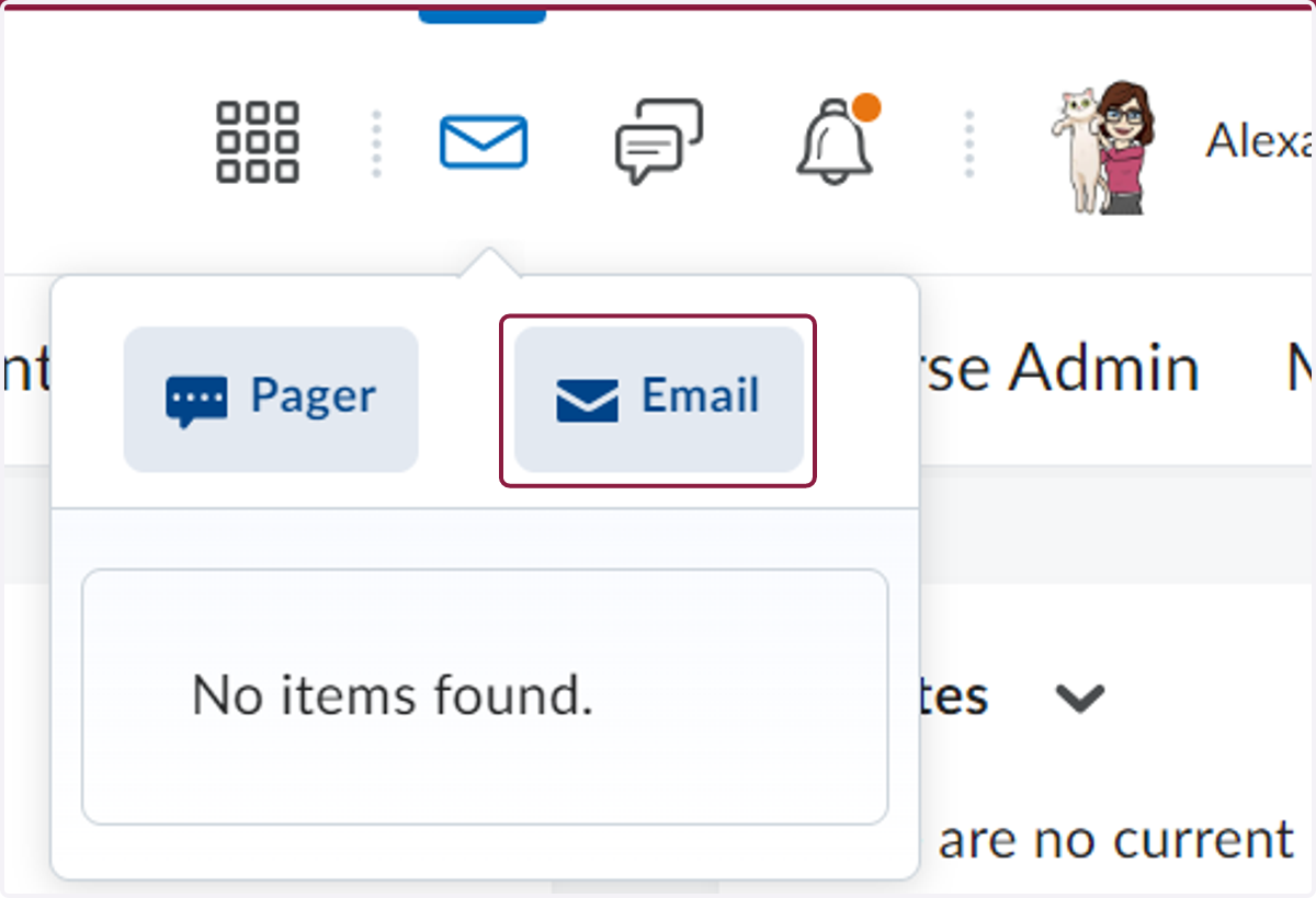 Click on Email