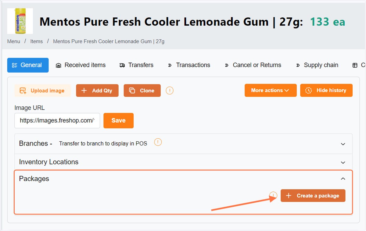 You can create a package here, for example, in the specific product you want to a box per dozen you'll sell. You may automatically add here.