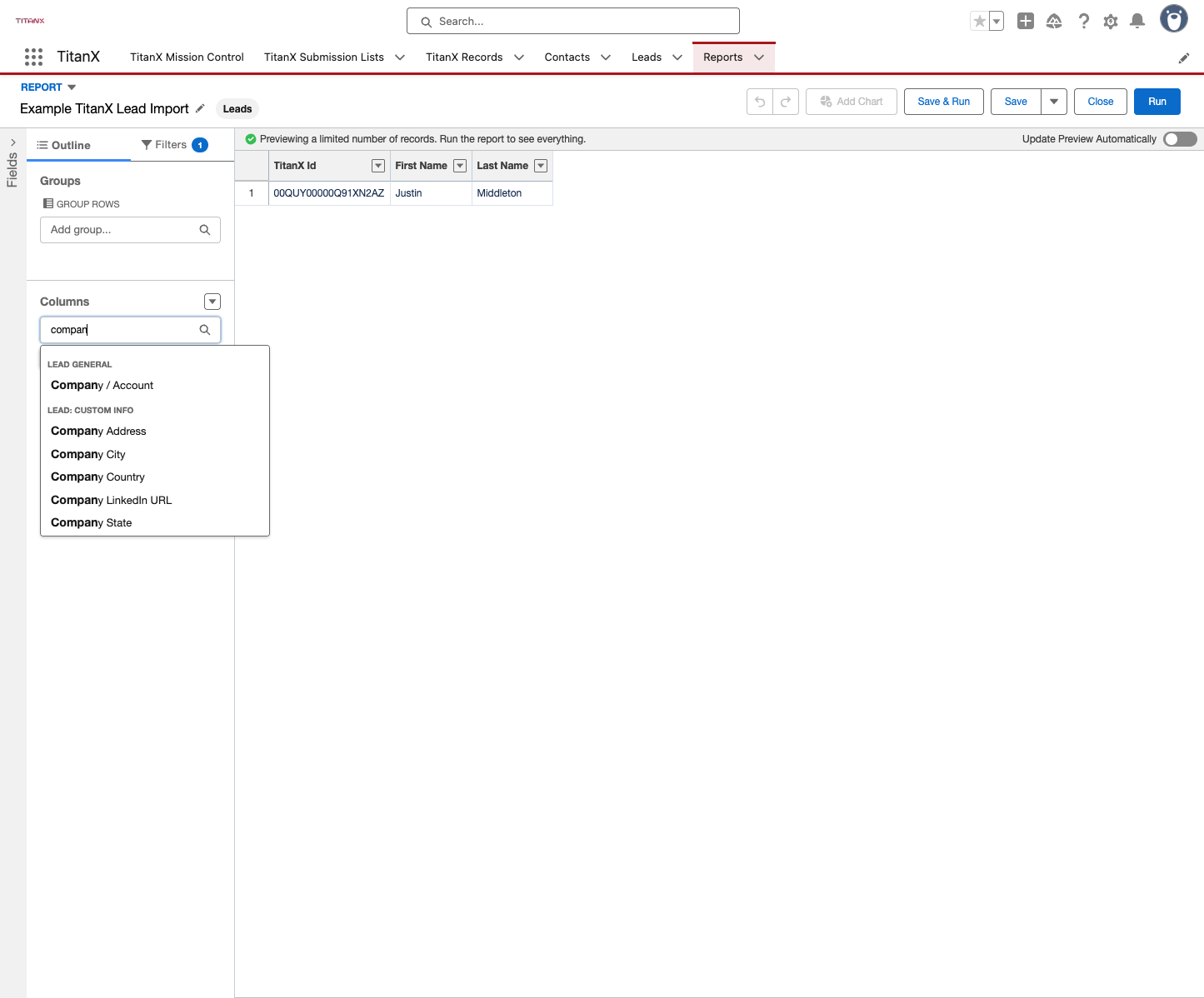 Add any fields you want