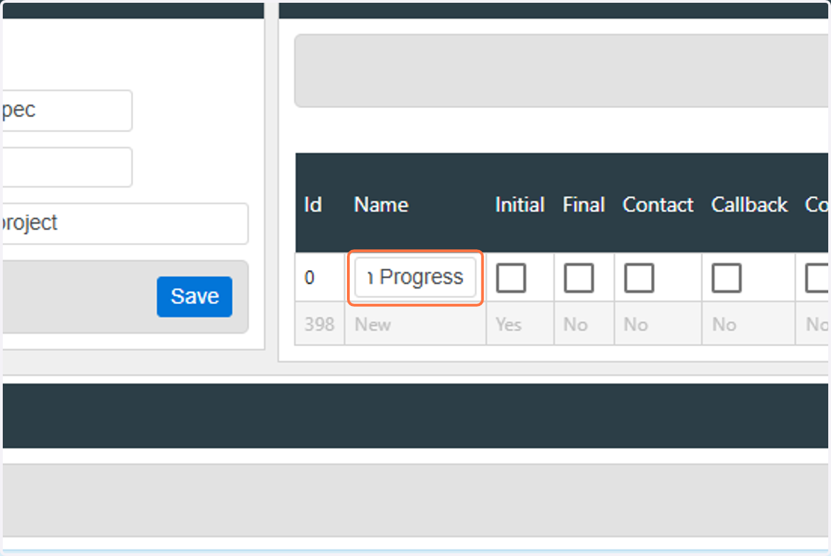 This is an "In Progress" state, indicating that the lead is staying in this state for the time being.