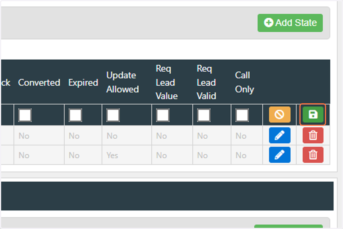 Click the green "Save" button