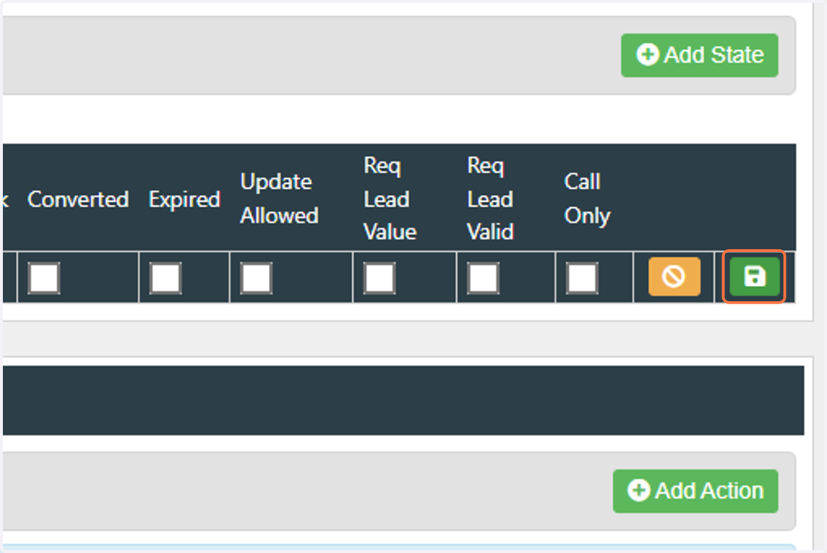 Click the green "Save" button