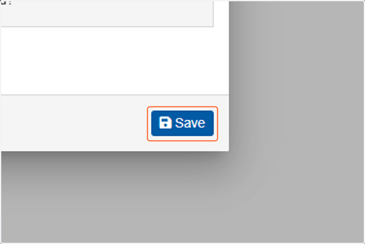 Click on "Save"