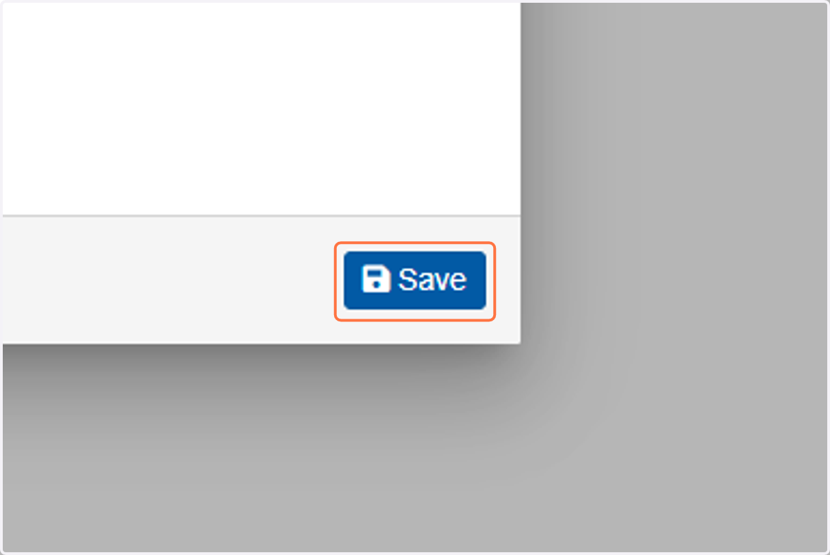 Click on "Save"