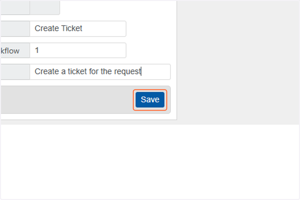 Click on "Save" to save the Process