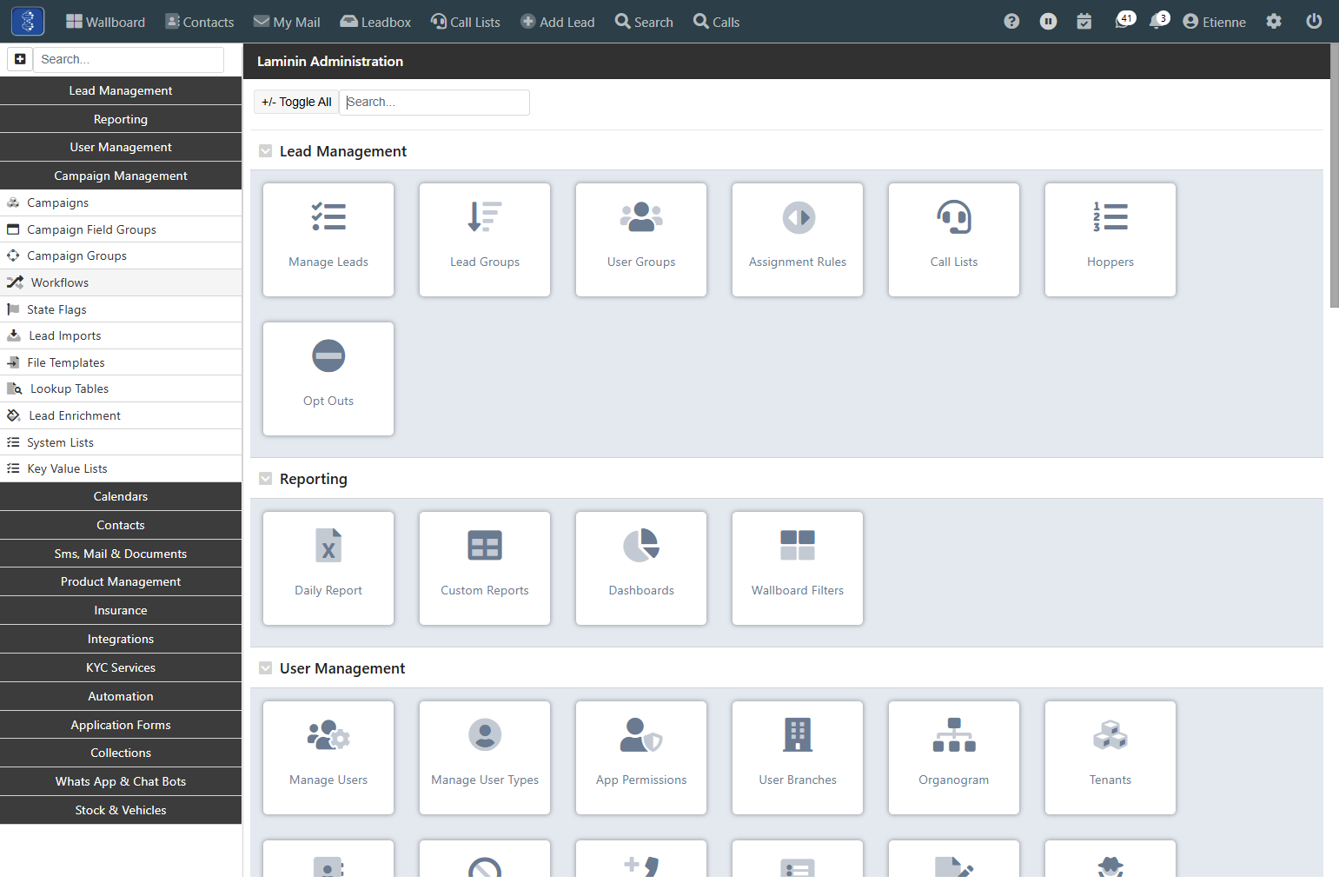 Click on Workflows
