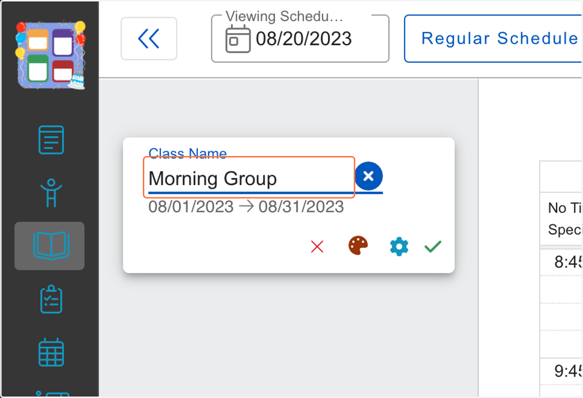 Type "Morning Group"