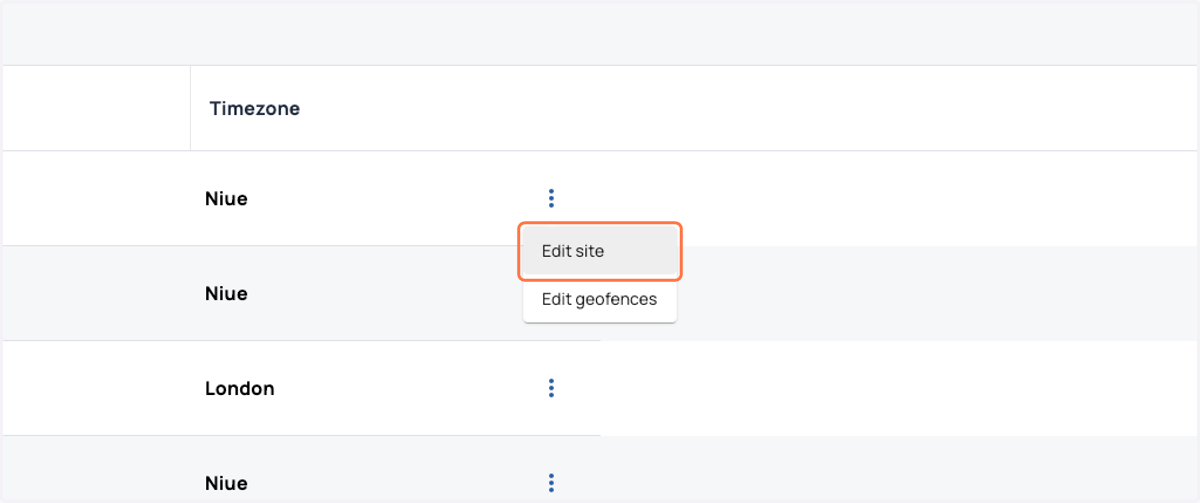 Choose the site to edit and click the 3 dots, then click 'edit'