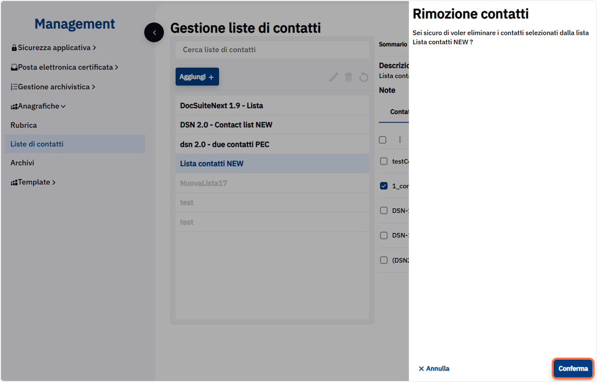 Cliccare su Conferma