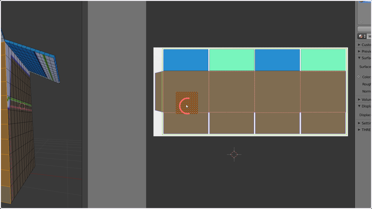 Right click on the element island to select it