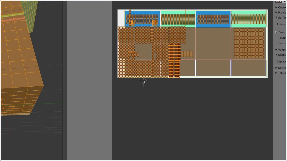 Select the window with the 2D view and click the A key until all element islands are selected