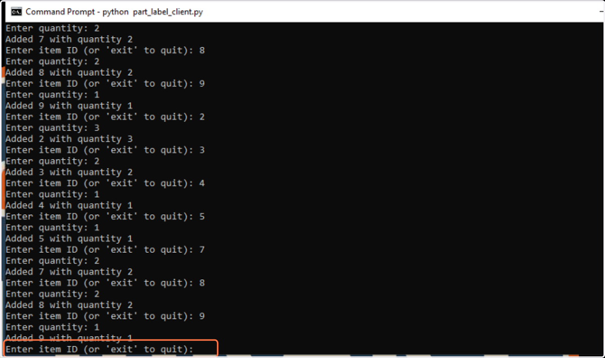 Switching to the open Command Prompt window