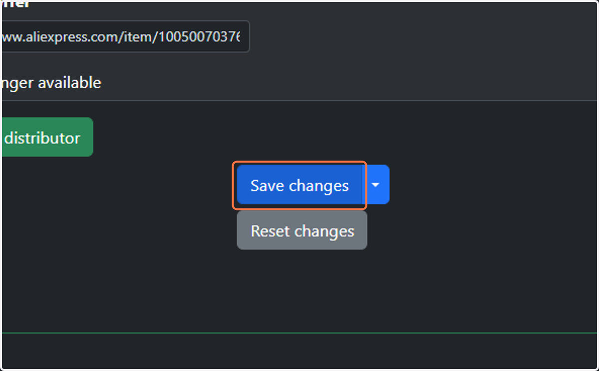 Click on Save changes